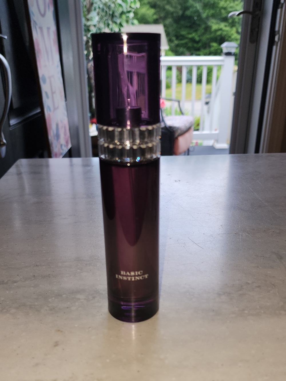 Victoria's Secret Basic Instinct Purple Perfume Bottle 2.5 Oz!/75ml LARGE